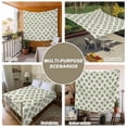 thumbnail image 6 of Abstract Green Large Tapestry for Bedroom Wall Hanging Tapestry, Modern Contemporary Art Vintage Ceiling Backdrop Tapestries Poster Blanket Wall Decor for Teens Room Living Room Dorm 100" x 59", 6 of 8