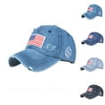 thumbnail image 4 of Moocorvic American Flag Hat for Men Women, 4th of July Accessories Funny Adjustable Embroidered Baseball Cap, 4 of 4