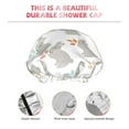thumbnail image 5 of Kdxio Gray Rabbit Print Shower Cap for Women,Elastic and Reusable,Double Waterproof Layers Bathing Hat, 5 of 9