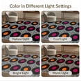 thumbnail image 7 of ODIKA 2'x3' Ultra-Soft Accent Mat, Vinyl Disc Record Magenta Orange Labels Geometric Soundwave Motif None Washable, Bare feet friendly, Easy Care Indoor rug for Bedside, Footrest, 7 of 7
