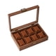 thumbnail image 5 of Caja para relojes, contenedor antipolvo, clásico premium para hombres y mujeres, organizador y soporte. 8 ranuras, 5 of 9