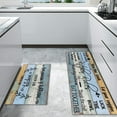 thumbnail image 5 of Farmhouse Kitchen Rug Sets of 2 Piece Non Slip Kitchen Rugs and Mats Washable Kitchen Mats for Kitchen Floor Mat Carpet Runner Rugs for Hallway Laundry Decor 17”x30“+17'''' X 47'''', 5 of 6
