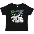 thumbnail image 3 of Inktastic Out of this World Big Sister Astronaut in Space Girls Baby T-Shirt, 3 of 5