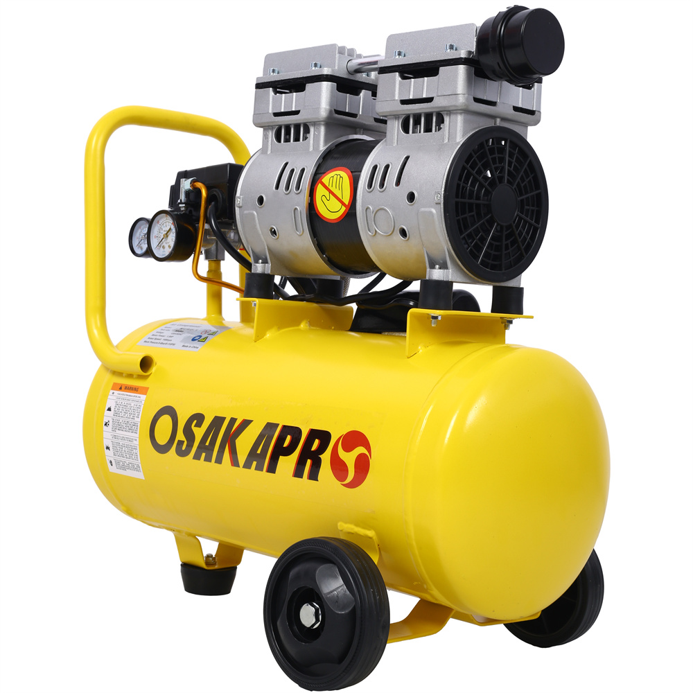 8 Gallon Ultra Quiet Air Compressor, 1.5HP, Max 115 PSI, 70dB Low Noise Oil-Free Air Compressor for Auto Repair, Bike Tires, Garage Spray Painting