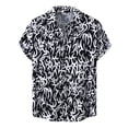 thumbnail image 1 of Camisas Hombre Manga Larga Camisa de vestir de manga corta para hombre Camisa con estampado de lunares de ajuste regular con bolsillo Camisa con botones informales (Purple, 3XL), 1 of 7