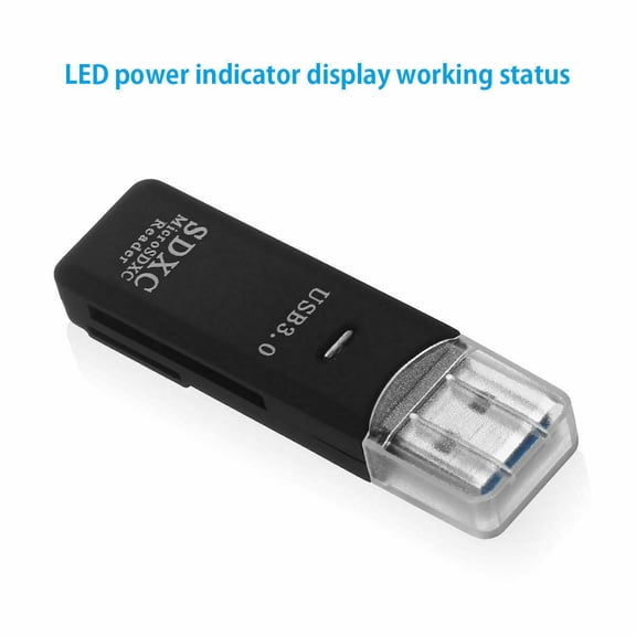 USB 3.0 2 in 1 HighSpeed Memory Card Reader Adapter for Micro SD SDXC TF T-Flash