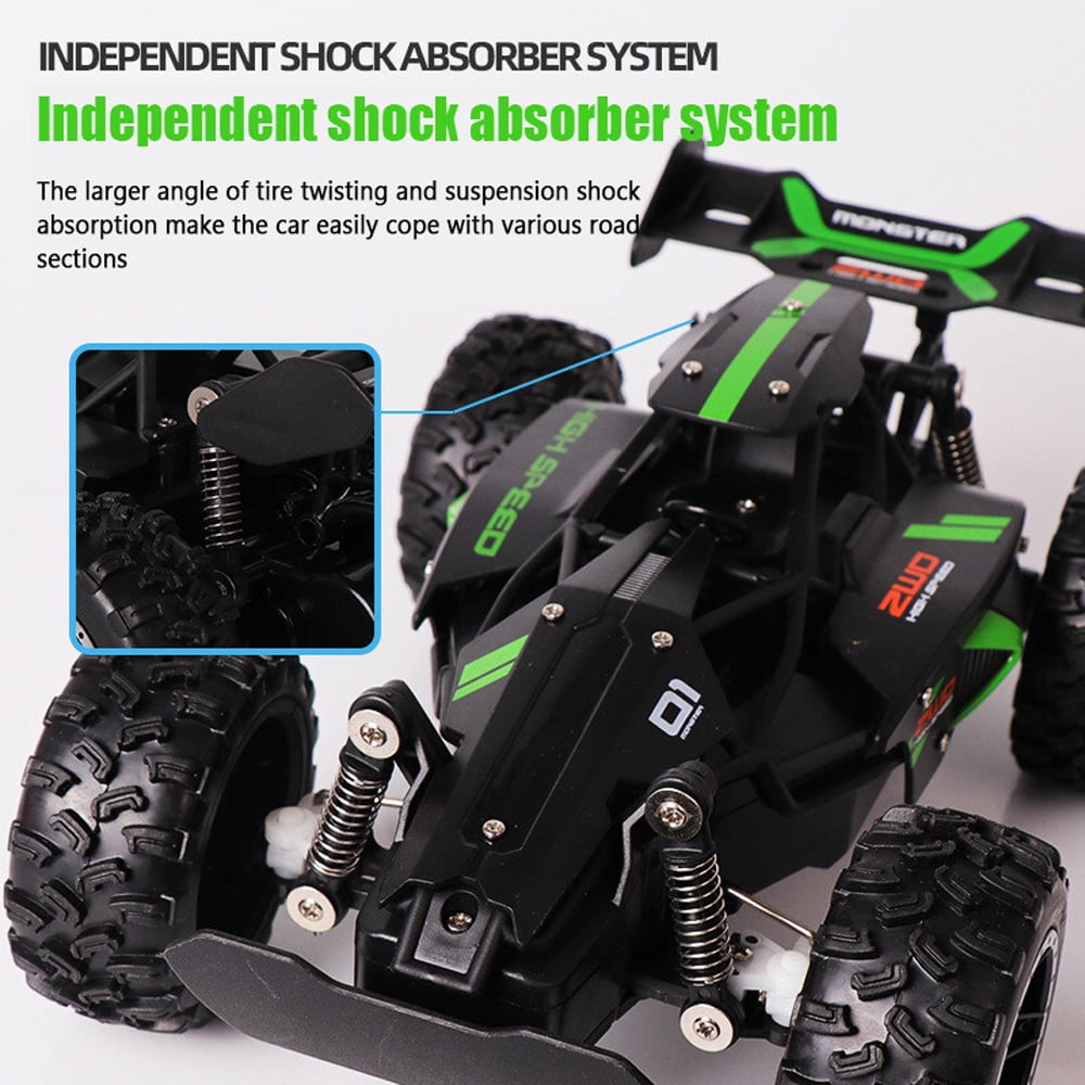 Remote Control Car, 1:18 High Speed RC Cars, 2.4Ghz, 2 Batteries, Drifts Up To 20+ km/h, Toy for Boys & Girls Gifts for Kids