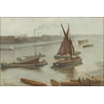 thumbnail image 1 of 24"x36" Gallery Poster, James McNeill Whistler Grey and Silver Old Battersea Reach, 1 of 1