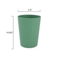 thumbnail image 6 of Mainstays - Green Round Plastic Tumbler, Ribbed, 18-Ounce, 6 of 7