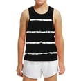 thumbnail image 6 of Spazoro Little and Big Girls Tank Tops Undershirts, Breathable Sleeveless Summer Striped Camisole for Kids Girls Boys Black Size 12 T, 6 of 6