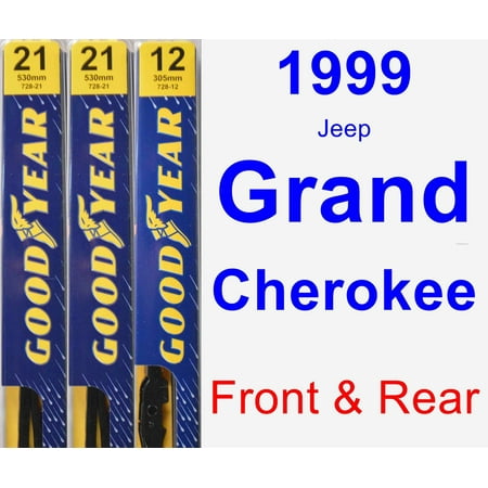 1999 Jeep Grand Cherokee Wiper Blade Set/Kit (Front & Rear) (3 Blades) -