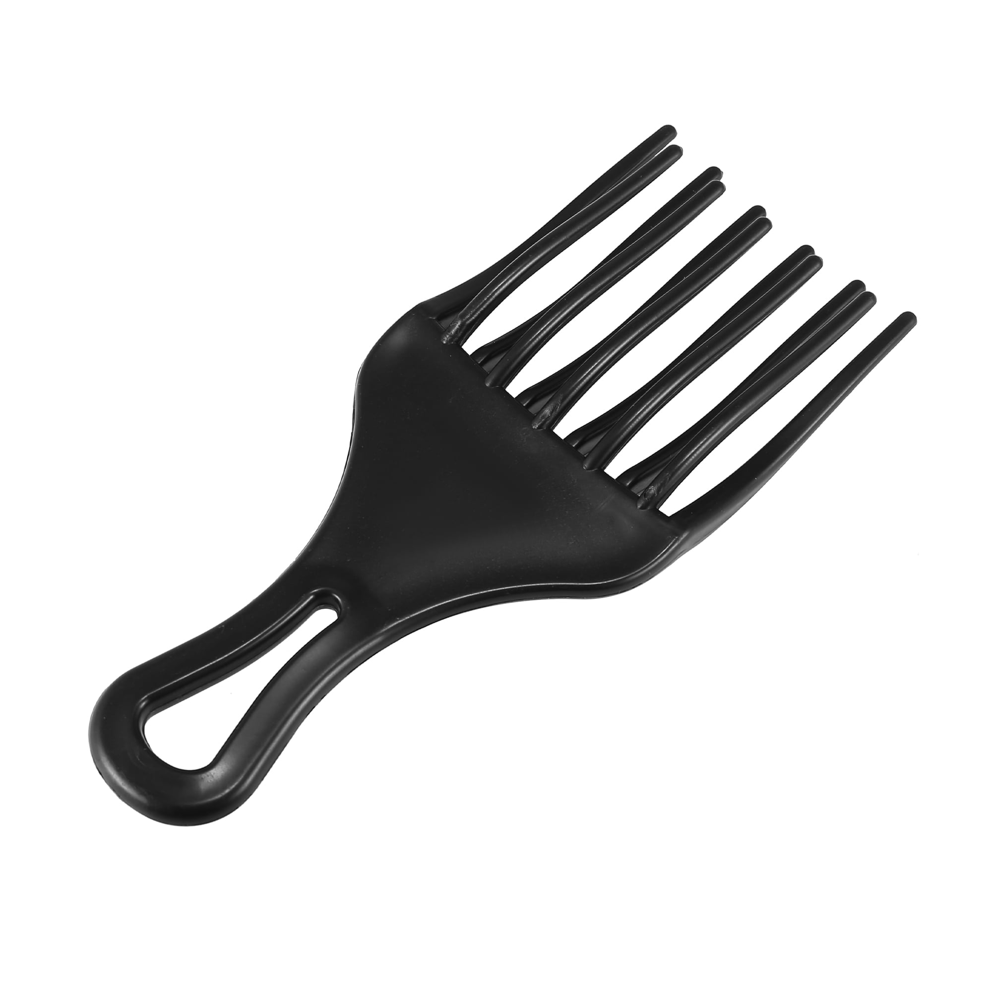 Vocoste Afro Hair Pick Comb Small Hair Fork Comb Hairdressing Styling Tool for Curly Hair for Men Women Plastic Black