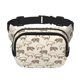 thumbnail image 1 of Fotbe Vintage Farm Pigs Cangurera Cuadrada con Estampado de Doble Capa, Bolsa de Cintura Ajustable Mini para Hombres y Mujeres, 1 of 9