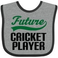 thumbnail image 3 of Inktastic Future Cricket Player Boys Baby Bib, 3 of 4