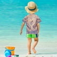 thumbnail image 6 of YAZAOO Summer T-shirt Sunscreen Whimsical Love: Swans in Harmony Pattern Swim Tops, 6 of 6