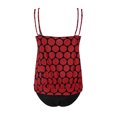 thumbnail image 4 of Xdegoge Women's Tankini Swim Top with Blue Polka Dot Pattern, Ruffle Hem, Adjustable Straps, High Neck, Pair with Bottom for Modest Beachwear & Summer Outings, 4 of 5