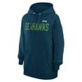 thumbnail image 2 of Women's G-III 4Her by Carl Banks  Navy Seattle Seahawks Dot Print Pullover Hoodie, 2 of 3