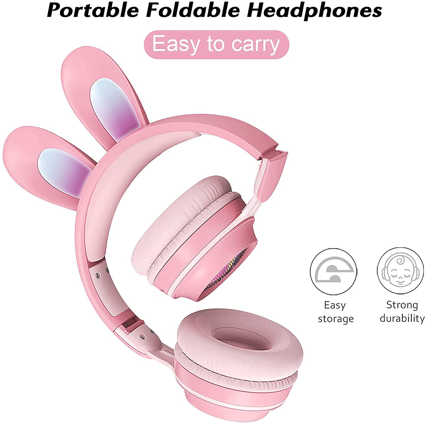 Children's Bluetooth Headsets with Microphones Children's Wireless Headsets for Hearing Protection
