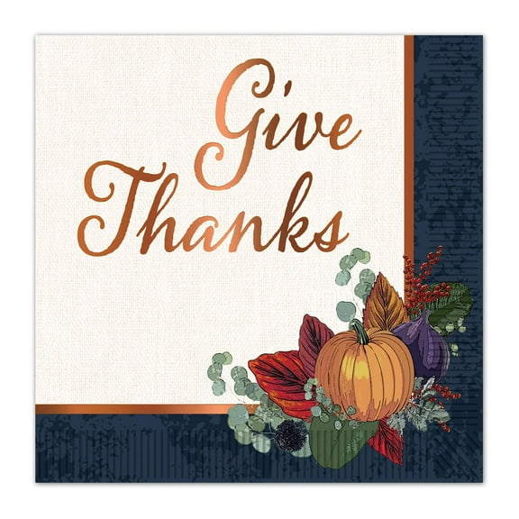 Beistle 90027 2-ply Fall Thanksgiving Luncheon Napkin