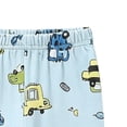 thumbnail image 5 of Cethrio Boys Cotton Pajama Sets, Long Sleeve Crew Neck 2 Piece Soft Boys' Sleepwear Light Blue Size 10-12T, 5 of 6