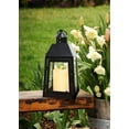 thumbnail image 3 of Hometrends Black Glass and Metal Lantern, 3 of 4