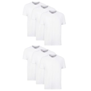 Hanes Men's Value Pack White Crew T-Shirt Undershirts, 6 Pack - Walmart.com