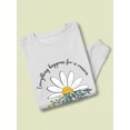 thumbnail image 3 of For A Reason Daisy Sweatshirt Women -Image by Shutterstock, Female Medium, 3 of 4