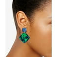 thumbnail image 2 of INC International Concepts Boucles d'Oreilles Pendantes Géométriques (Vert Foncé), 2 of 2