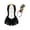 Black, variant on iiniim Girls Circus Ringmaster Sleeveless Dance Dress Leotard Bodysuit Halloween Cosplay Costumes Red 6