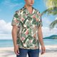 thumbnail image 3 of Fotbe Palm Trees and Tropical Camisa Hawaiana para Hombre Unisex – Camisa Casual de Verano con Botones de Manga Corta de Algodón y Lino,3X-Large, 3 of 7
