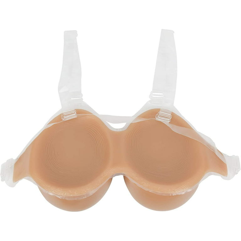 Vollence Strap on Silicone Breast Forms Fake Boobs for Mastectomy