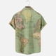 thumbnail image 4 of Playeras Interiores Hombre Cuello V Camisa Corta Con Estampado De Mapa De Primavera Y Verano Para Hombre, Camisa Con Solapa Totalmente Estampada Y Bolsillo, 4 of 6