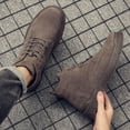 thumbnail image 2 of Botas cortas de moda retro británicas para hombre, con costuras de fondo suave, de piel de cerdo y ocho, zapatos para hombres jóvenes, 2 of 5