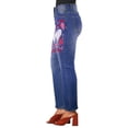 thumbnail image 3 of Ladies Printed Jeans - Textured Hearts Women's Jeans (Front Printing) - M, 3 of 5