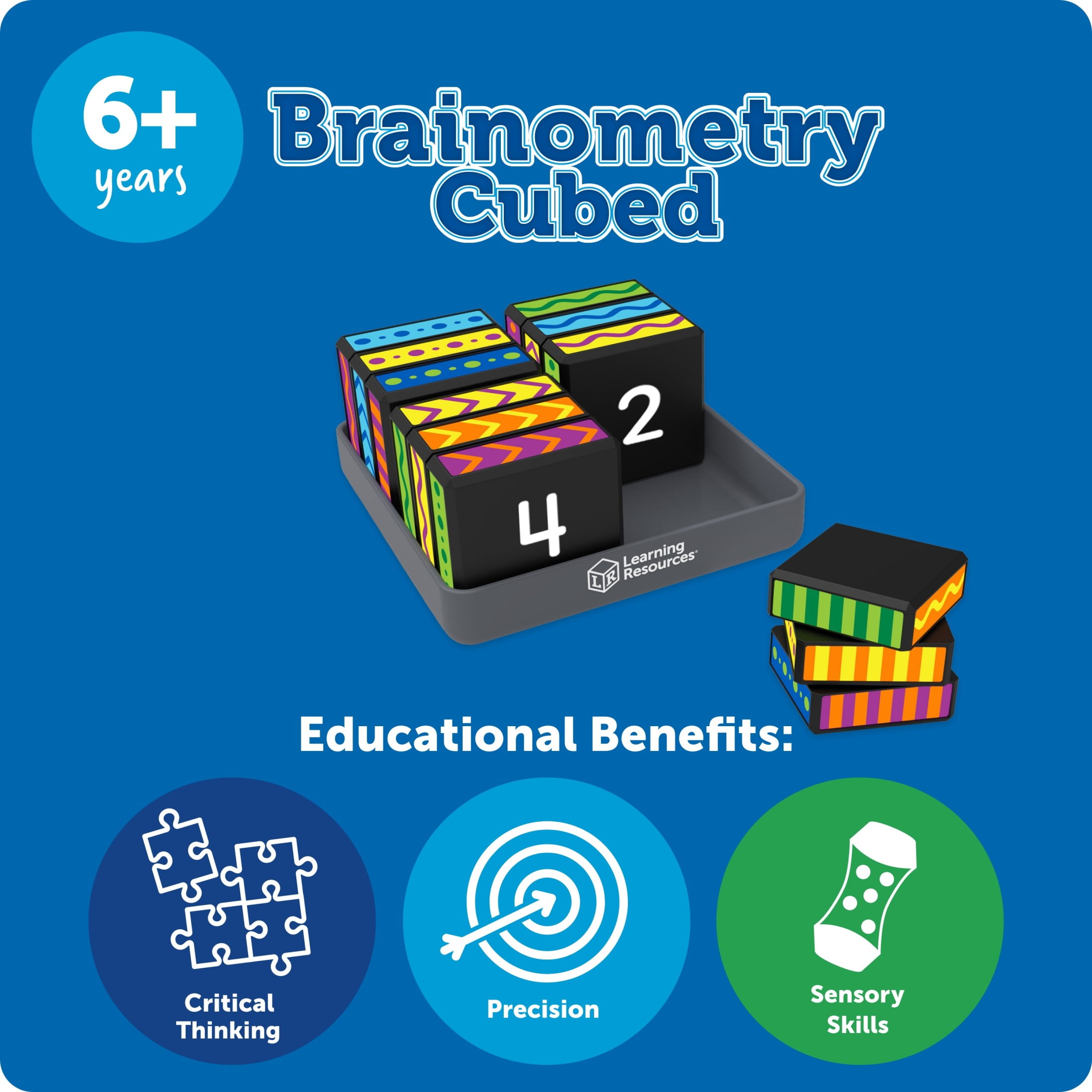 Learning Resources Brainometry Cubed, Brain Teaser Puzzles, Kids Brain Games, Ages 6+