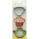 thumbnail image 4 of Juego de cortadores de galletas Wilton Tea Party de metal coloreado, 3 piezas, 4 of 4