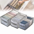 thumbnail image 2 of Closets Clothes Organizer Pants Jeans Storage Box Cabinet Organizer Drawers Underwear Socks T-Shirt Wardrobe Storage Organizers, 2 of 9