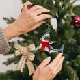 thumbnail image 4 of Tiburón De Madera Familia Colgante Lindo Árbol De Navidad Divertido Decoraciones Colgantes Serendint HA044577-02, 4 of 6