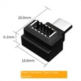 thumbnail image 3 of Encabezado del Panel Frontal USB 3.1 Conector Adaptador de Cable USB Tipo e A USB Tipo e Macho A Tipo e Hembra, 3 of 5