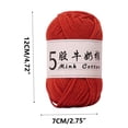 thumbnail image 3 of Christmas Clearance Tpzfurit 5-Strand Milk Cotton Yarn Ball - Soft, Strong, Lustrous Crochet Thread for Beginners & Experienced Crafters - 50g/325m - Ideal for Sweaters, Dolls, Hats & More - Suitable, 3 of 6