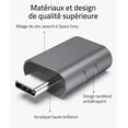thumbnail image 3 of Adaptador USB C a USB Paquete de 2 Adaptador USB C Macho a USB3 Hembra, Adaptador USB C Compatible con MacBook Pro/Air 2021 iMac iPad Mini 6/Pro, 3 of 5