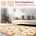 thumbnail image 2 of ODIKA 4'x6' Machine Washable Non-Slip Area Rug, Vintage Jar with Decorative Lattice and Botanical Embellishments High Traffic Rug, Beige, 122987, 2 of 7