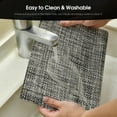thumbnail image 3 of Sm:)e Dark Gray Placemats Set of 4 - Heat Resistant Non-Slip Place mats for Dining Table, Washable Durable PVC Table Mats, 3 of 7