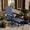 Adjustable Backrest-Navy Blue, variant on Erinnyees Folding Adirondack Chair with Retractable Ottoman, HDPE All-Weather Fire Pit Chair with 2 Cup Holders, Outdoor Chair for Deck Patio Garden Backyard Lawn (Grey)