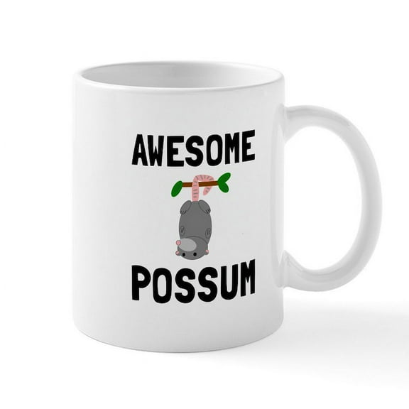 CafePress - Awesome Possum Mugs - 11 oz Ceramic Mug - Novelty Coffee Tea Cup