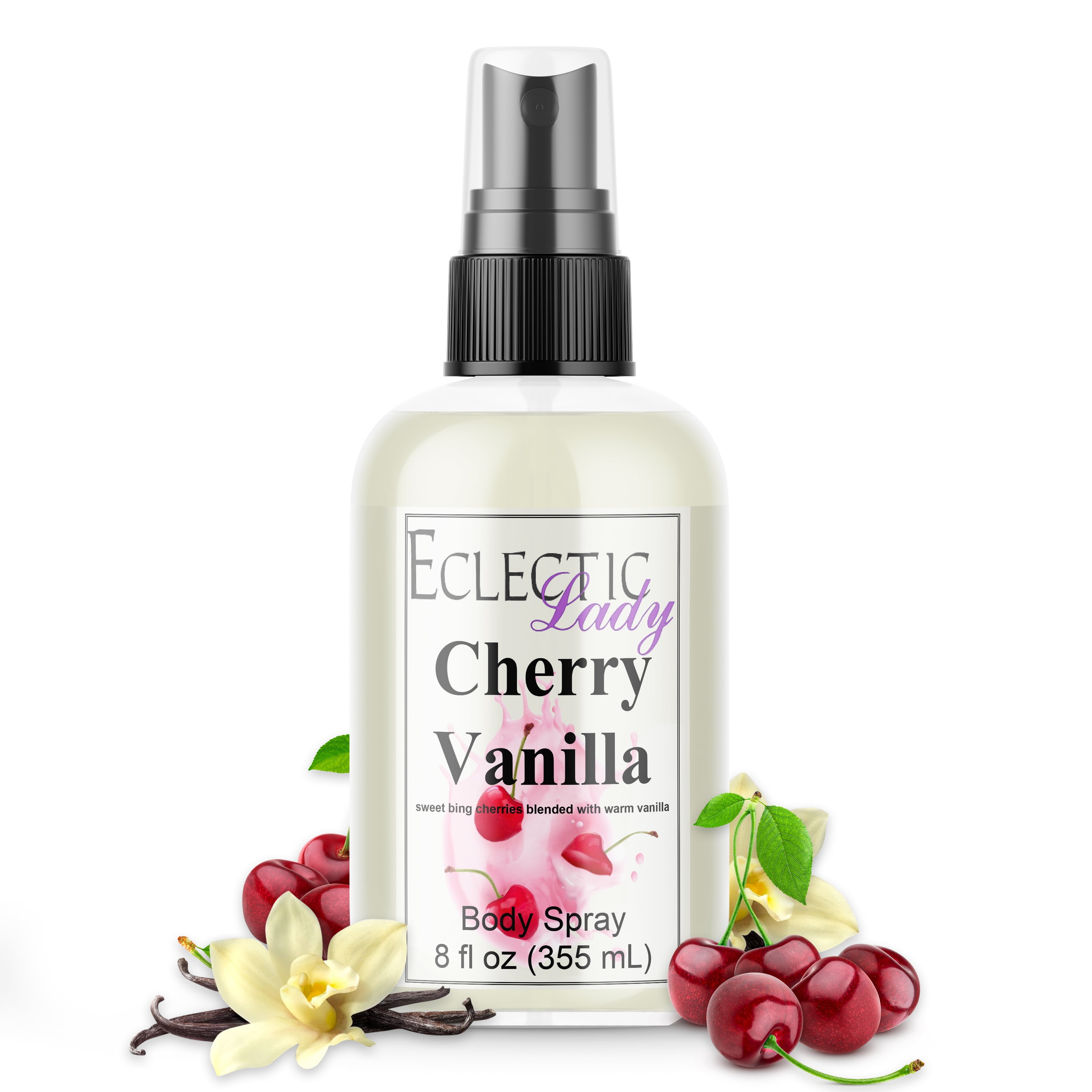 Cherry Vanilla Body Spray Eclectic Lady Hydrating Mist Unisex 8 oz