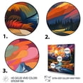 thumbnail image 3 of Designart "Horizon of River Mountains under a Colorful Sunset I" Food & Beverage Wall Art - Traditional Colorful Fruits Entryway Wall Art Print, 3 of 6