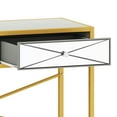 thumbnail image 5 of ModFusion Mirrored Console Table with 2 Drawer for Foyer, Hallway and Entryway, Silver Gold, 5 of 8