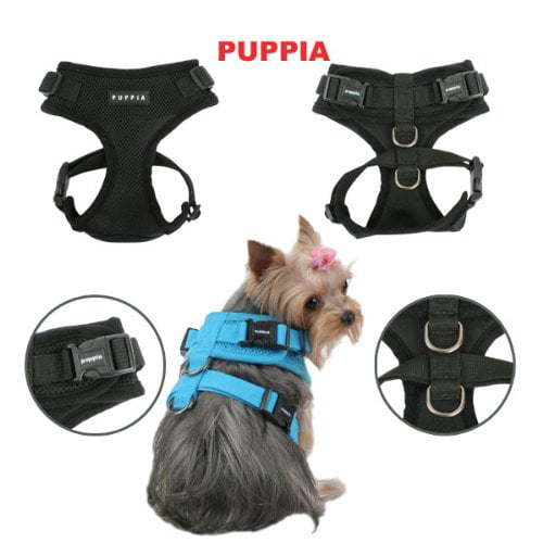 Puppia Authentic RiteFit Harness with Adjustable Neck Small Purple