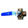 thumbnail image 1 of 1/2" IPS Full Port 3-Way Brass Ball Valve, 1 of 1